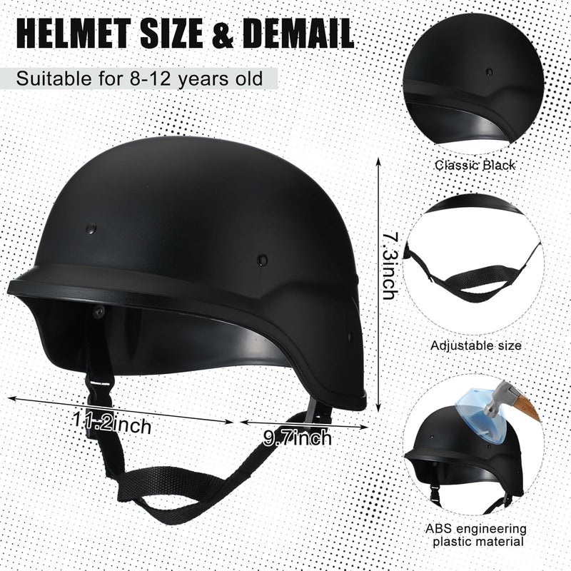 Cuffbow 4 Packs Tactical Vest Helmet Gloves Mask Set Paintball Vest Paintball Airsoft Fast Helmet Mask Gloves - Image 3